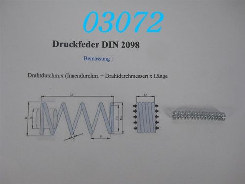 1x5,5x38 Druckfeder DIN 2098