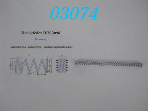 0,8x6x110 Druckfeder DIN 2098