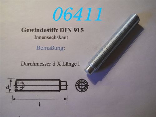 M12x80 Gewindestift DIN 915 -VZ-