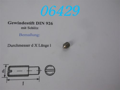 M8x10 Gewindestift DIN 926