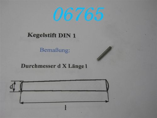 2,5x20mm Kegelstift, DIN 1