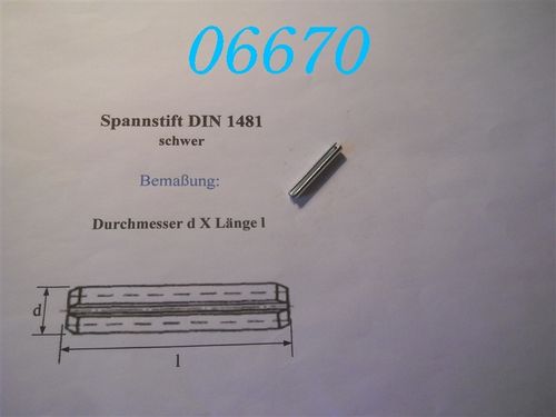 Spannstift DIN 1481 4x28mm -VZ-
