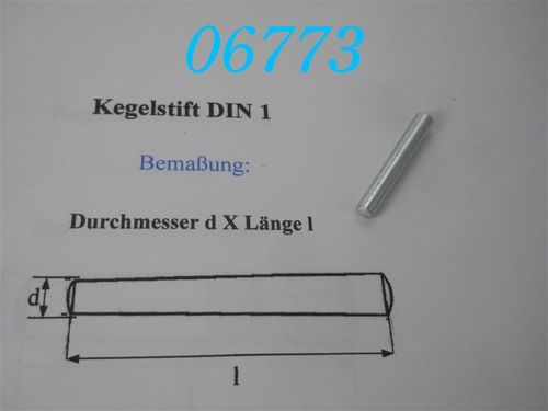 5x32mm Kegelstift, DIN 1, VZ