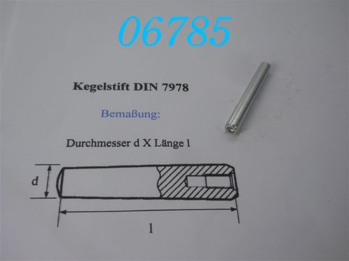 6x50mm Kegelstift, DIN 7978