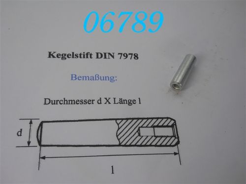8x28mm Kegelstift, DIN 7978