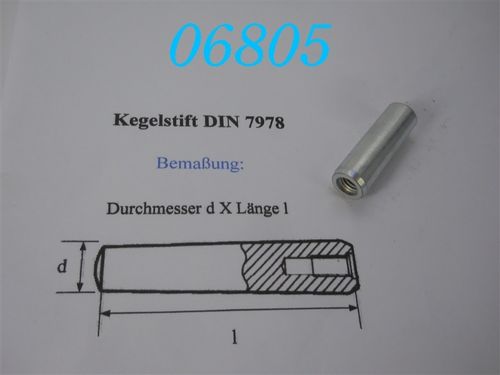 12x40mm Kegelstift, DIN 7978, VZ