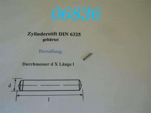 2x14mm Zylinderstift, DIN 6325