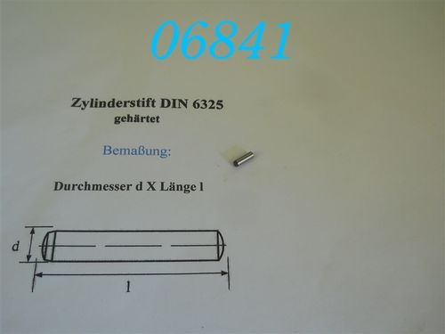 3x10mm Zylinderstift, DIN 6325