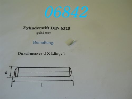 3x12mm Zylinderstift, DIN 6325, Toleranz: M6