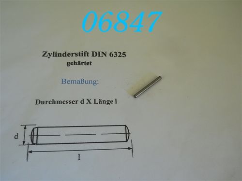 3x28mm Zylinderstift, DIN 6325, Toleranz: M6