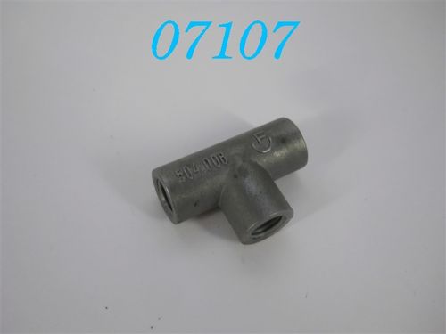 T-Stück 504 008; 3xM8x1 (IG); 4mm Rohr