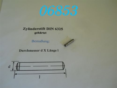 4x20mm Zylinderstift, DIN 6325