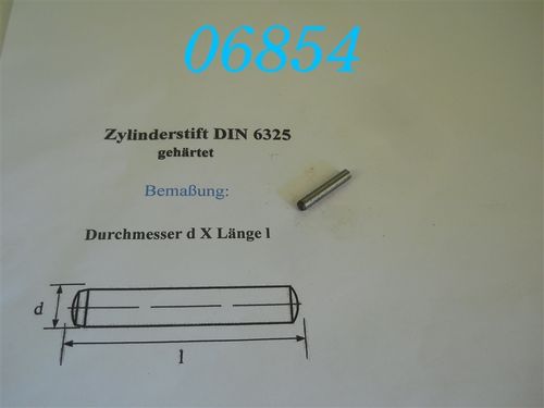 4x24mm Zylinderstift, DIN 6325, Toleranz: M6