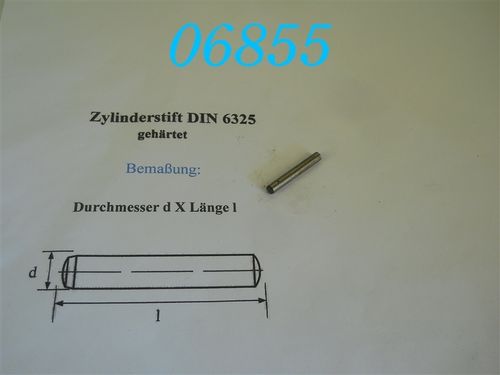 4x28mm Zylinderstift, DIN 6325, Toleranz: M6