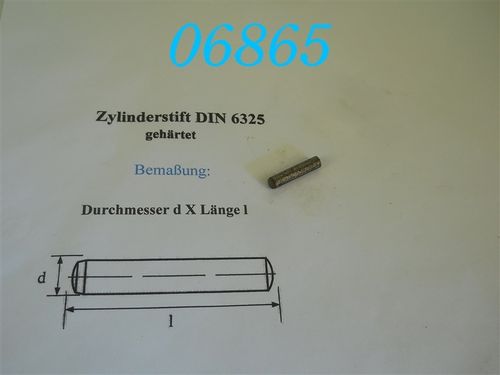 5x24mm Zylinderstift, DIN 6325, rostig