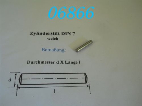 5x25mm Zylinderstift, DIN 7