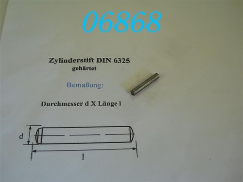 5x30mm Zylinderstift, DIN 6325