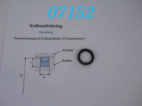 Hydraulik-Kolbendichtung Glyd-Ring, Turcon-Stepseal; d: 28mm; b: 4,4mm; Tiefe: 3,5mm