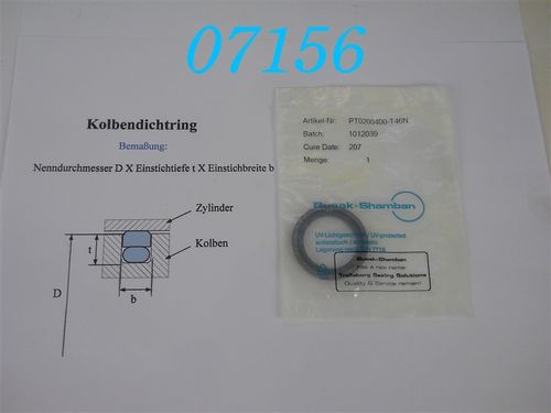 PT 0200400-T4N Hydraulik-Kolbendichtung; Glyd-Ring; Turcon-Stepseal; d: 40mm; b: 4,2mm; Tiefe: 5,5mm