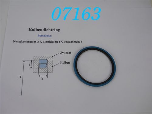 Hydraulik-Kolbendichtung Glyd-Ring, Turcon-Stepseal; d: 75mm; b: 4,2mm; Tiefe: 5,5mm