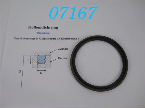 S 55014-1100-46 Hydraulik-Kolbendichtung Glyd-Ring, Turcon-Stepseal; d: 110mm; b: 6mm; Tiefe: 8mm