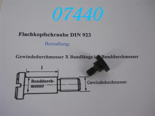 M8x5,5x12 Flachkopfschraube DIN 923