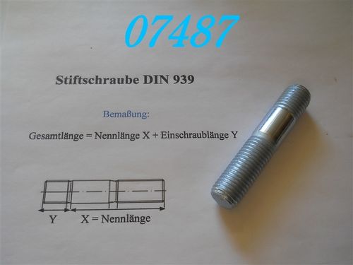M16x60 Stiftschraube DIN 939