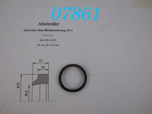 AS 41x49x4,5/7 Mm Abstreifer/Abstreifring AN 1