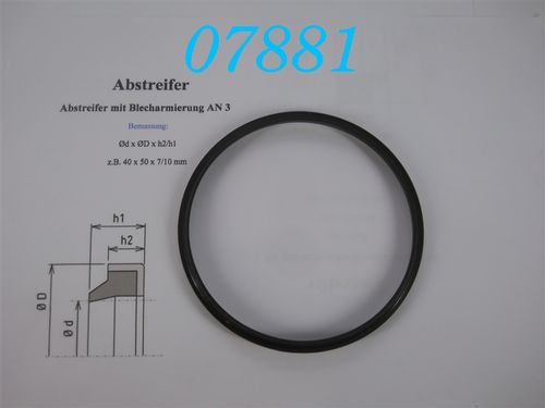 AS 110x120x7/10 Mm Abstreifer/Abstreifring AN 3